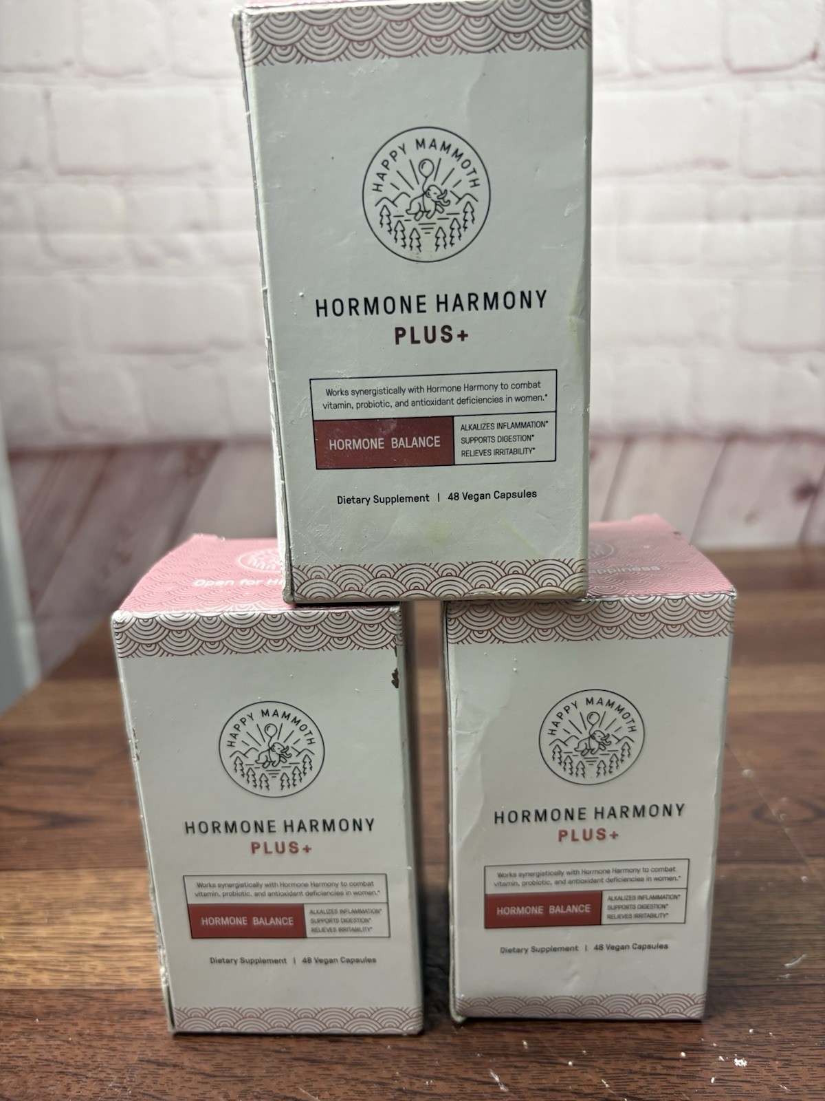 3 -48Happy Mammoth Hormone Harmony Dietary Supplement Capsules New *Ex 01/26 lot