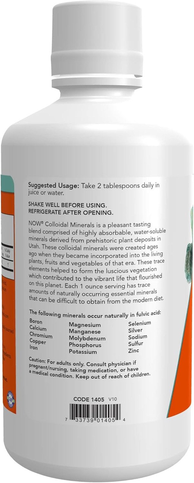 Supplements, Colloidal Minerals Liquid, Plant Derived, Essential Trace Minera…