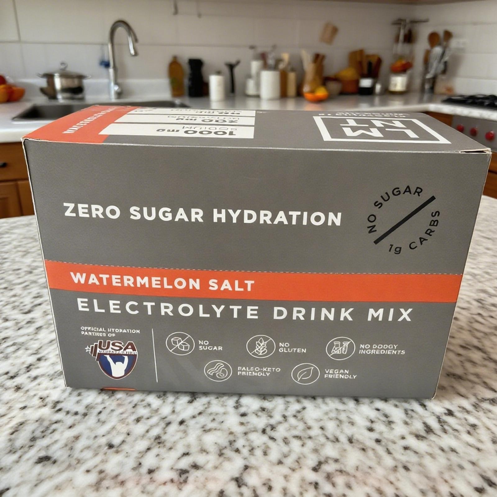 LMNT Zero Sugar Electrolytes – Watermelon Salt | Drink Mix | 30-Count