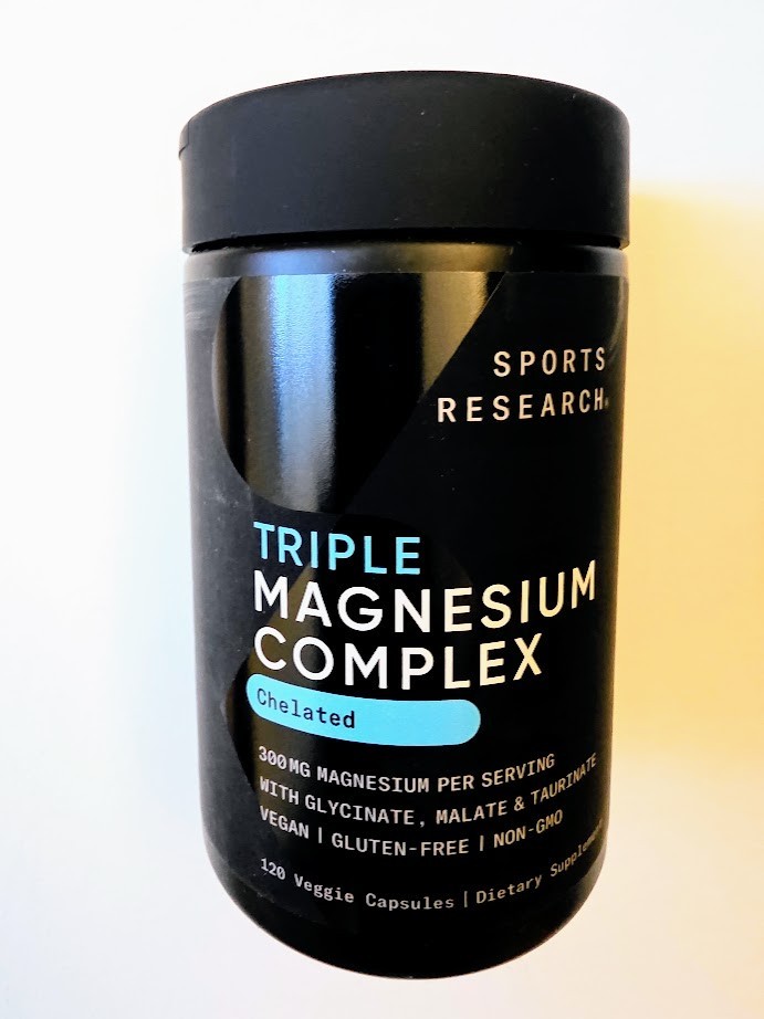 Sports Research Chelated Triple Magnesium Complex [120 Veggie Capsules]