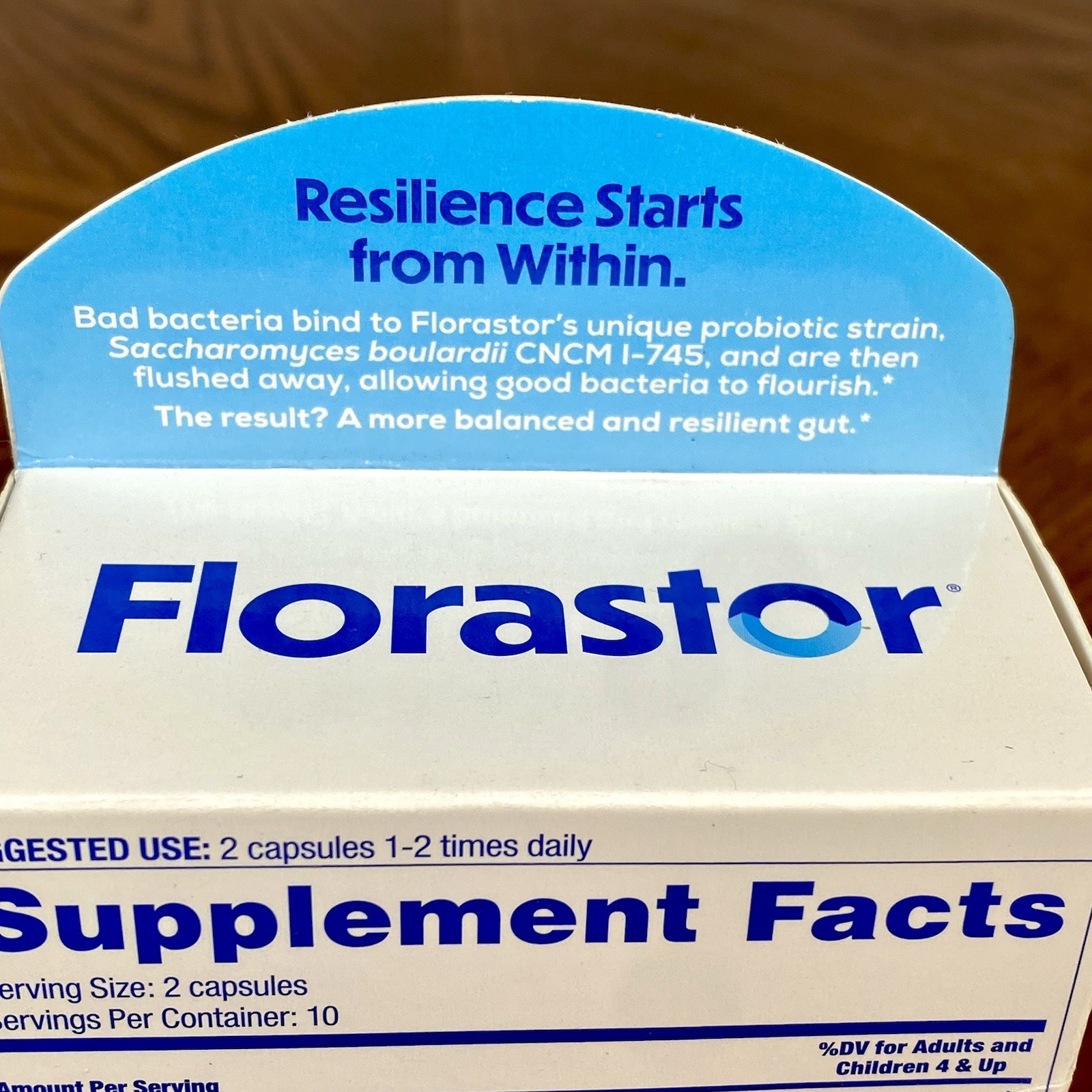 Lot of 2 ~ Florastor ~ Dual Action Probiotic Supplement ~ 20 Veggie Capsules