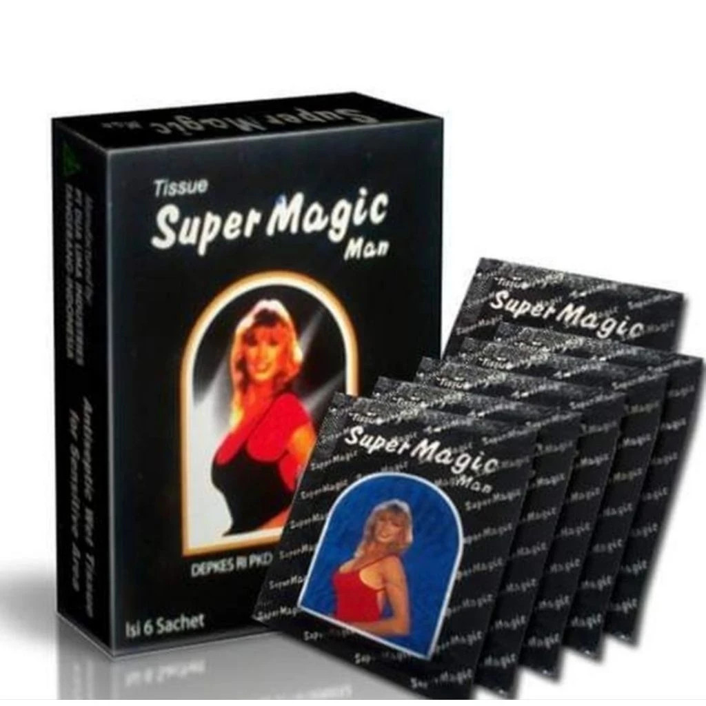 20 Box Super Magic Man Wet Antiseptic Tissue Longer Sex Delay Ejaculation