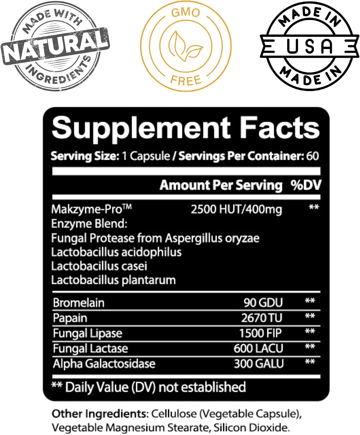 Kaya Naturals Digestive Enzymes with Prebiotics & Probiotics – Constipation & Bl
