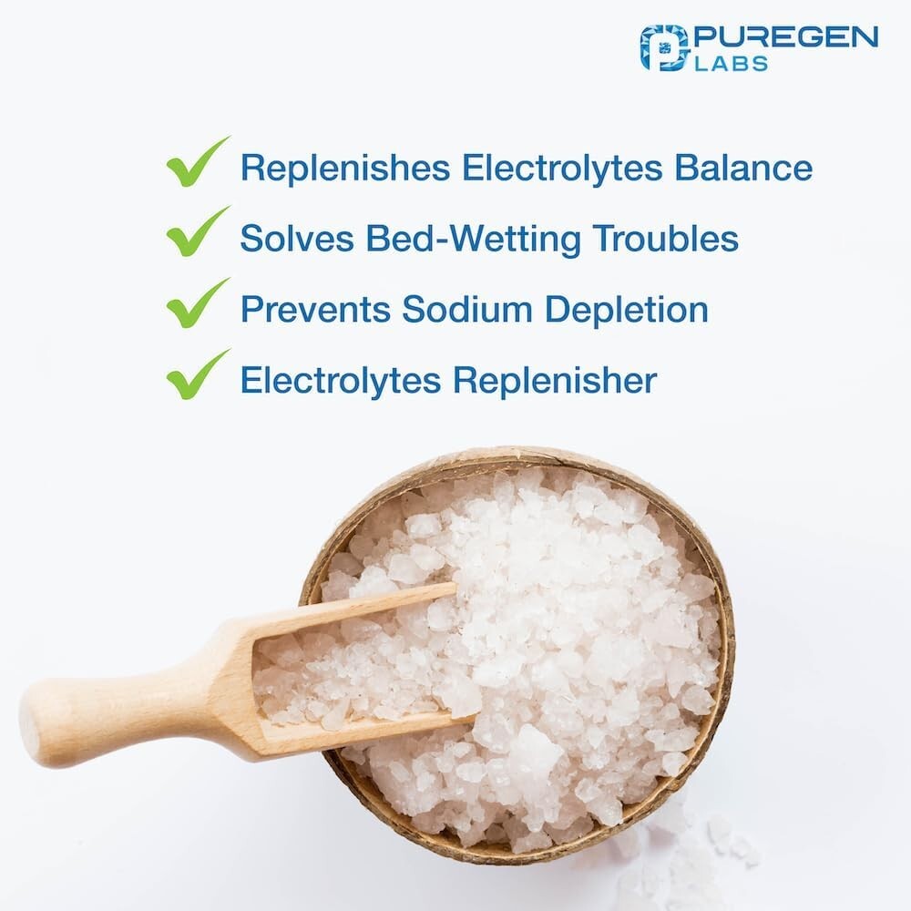 Puregen Sodium Chloride Tablets Normal Salt 1 GM (1000 mg) 100 Tablets Pack of 2