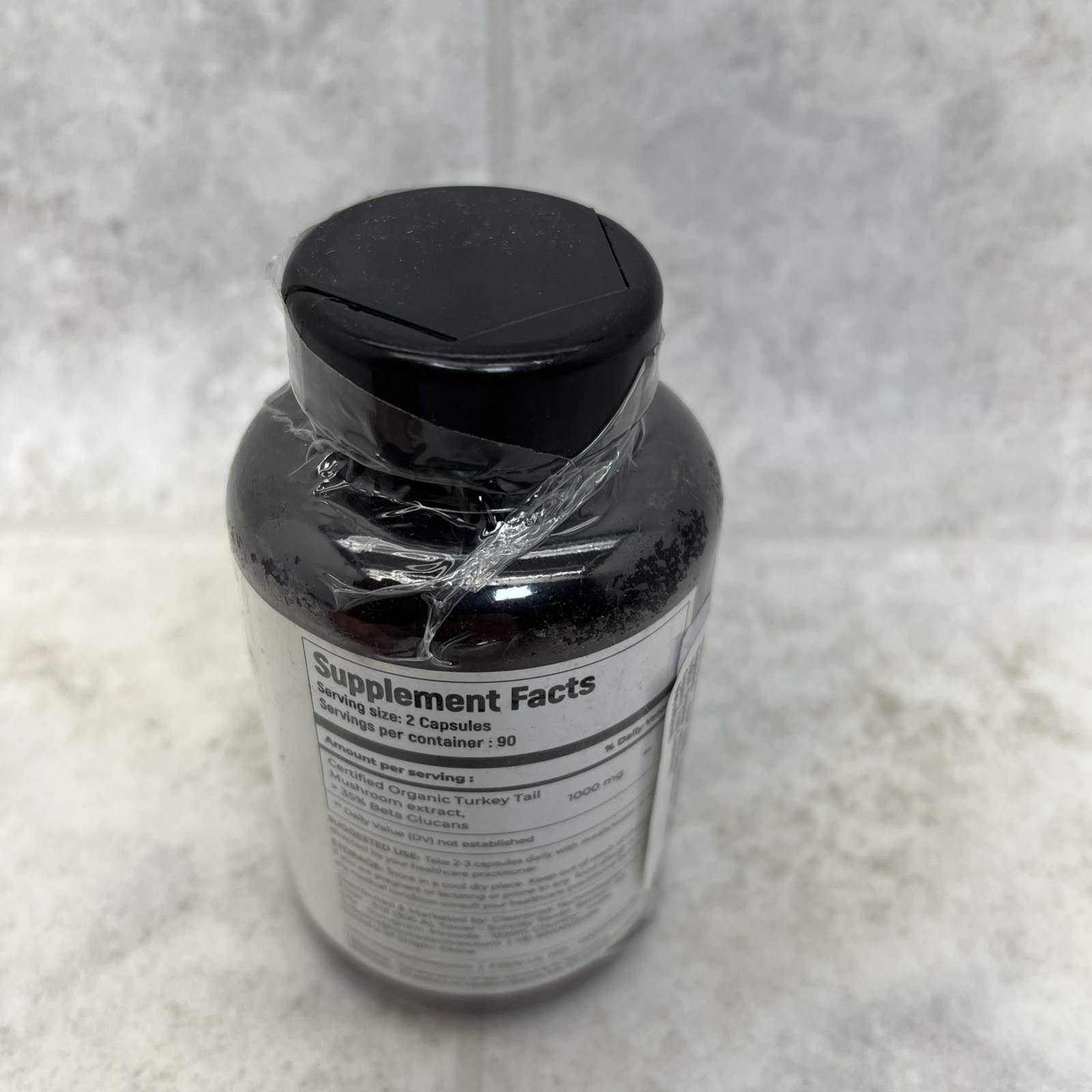 Rooted Turkey Tail Organic Mushroom Extract-180 Capsules- 500mg- 12/2025- 90 Day