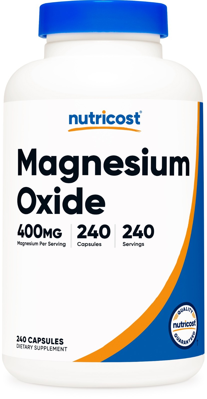 Nutricost Magnesium Oxide (400mg) 240 Capsules – Vegan, GMO-Free, Gluten-Free