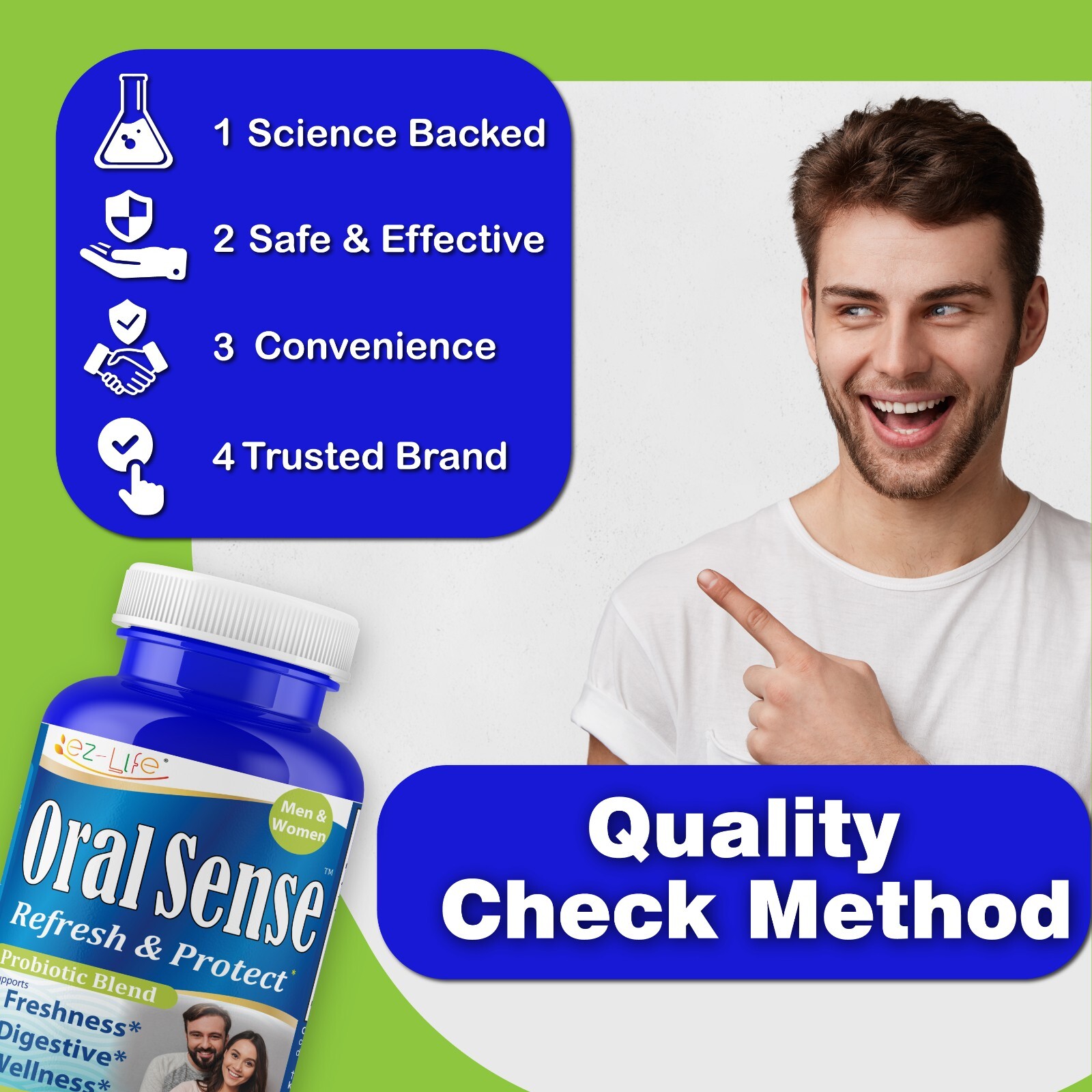Best Oral Probiotic, Dental Probiotic Supplement Control Bad Breath