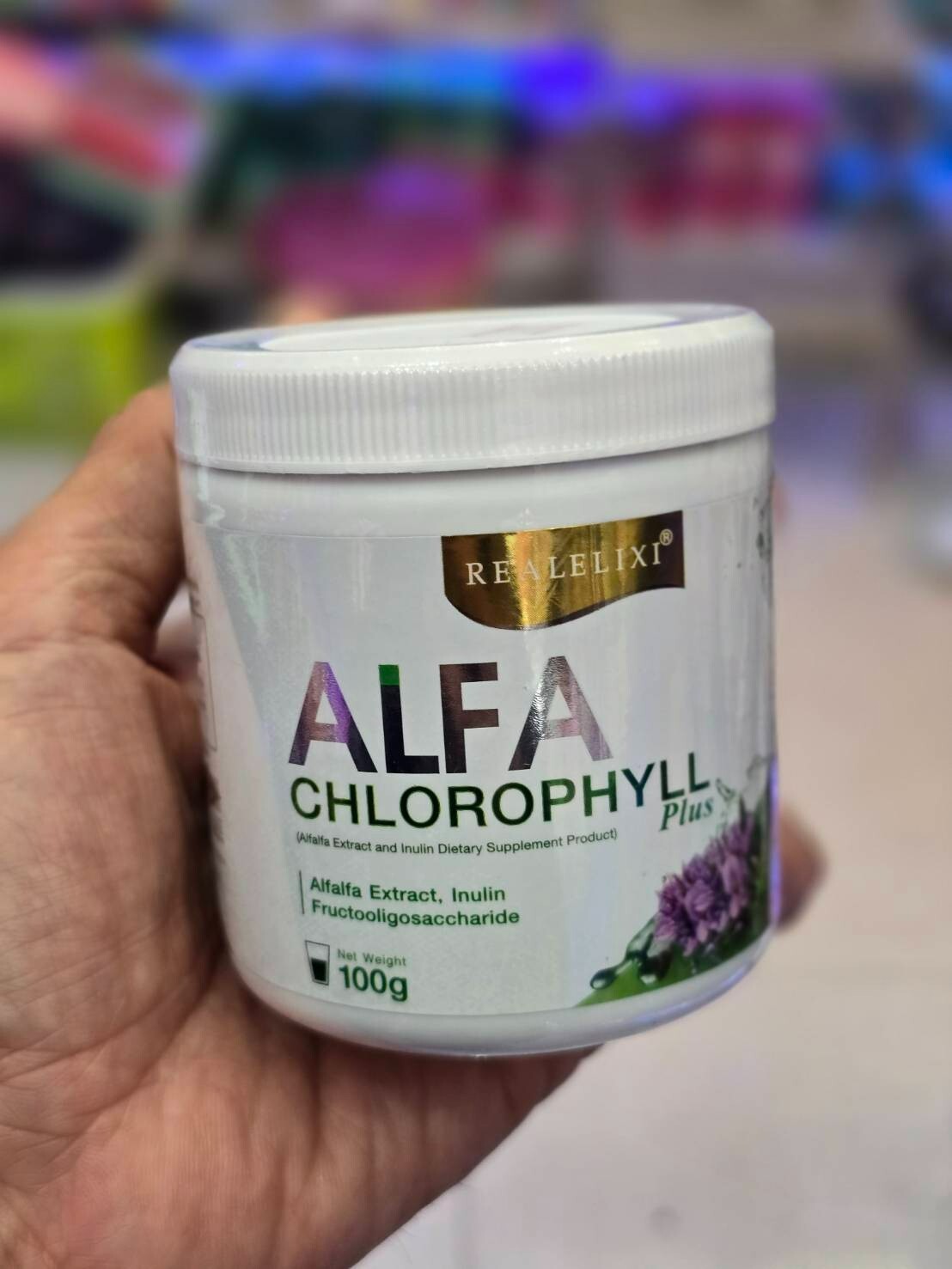 4x Real Elixir Alfa Chlorophyll Plus 100% Natural Vitamins Supplement Fiber Rich