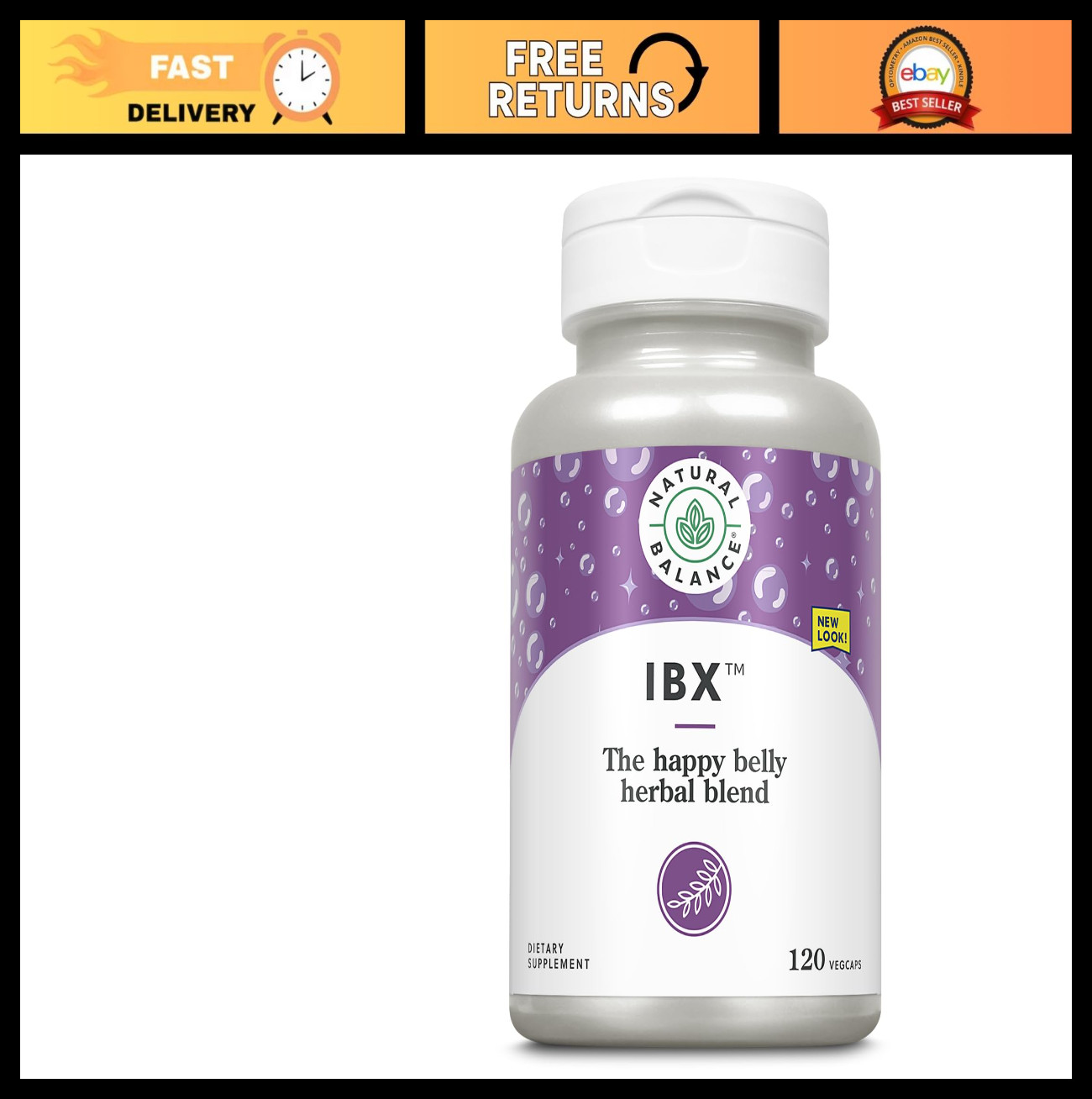 Soothing Bowel Formula – Natural Digestive Health Support, 120 Veggie Caps