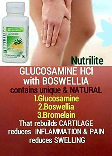 Amway Nutrilite Glucosamine HCL with Boswellia 120 Tabs Joints Health + F/S