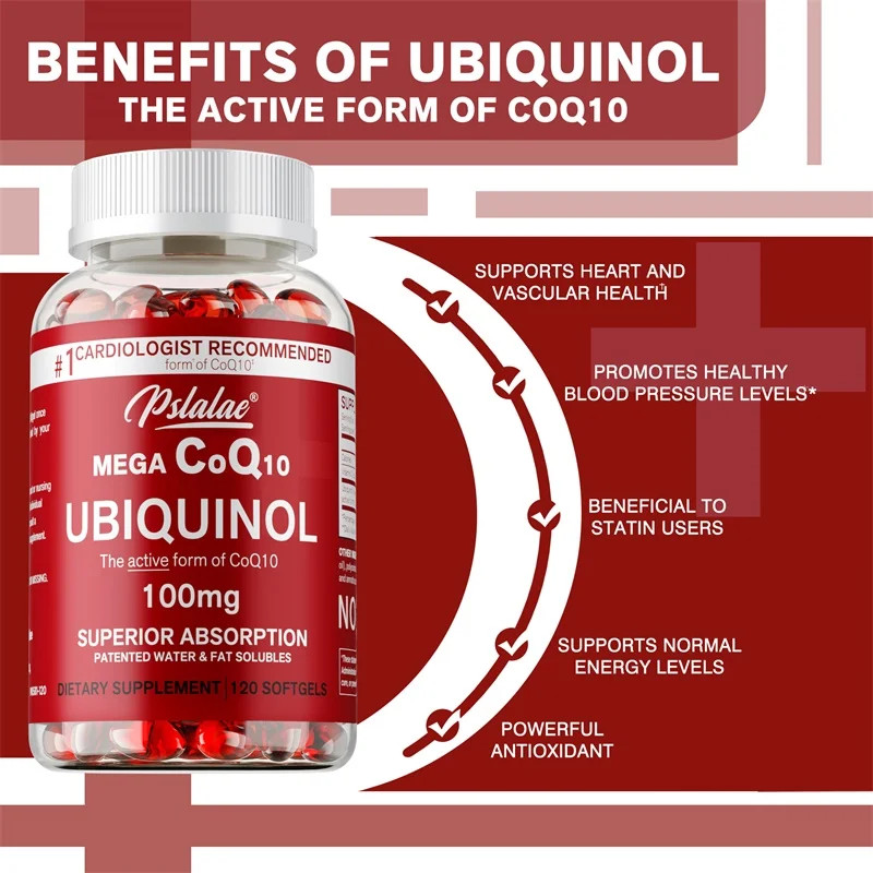 Mega CoQ10 Ubiquinol 120pcs – Promotes Heart Health & Cellular Energy Production
