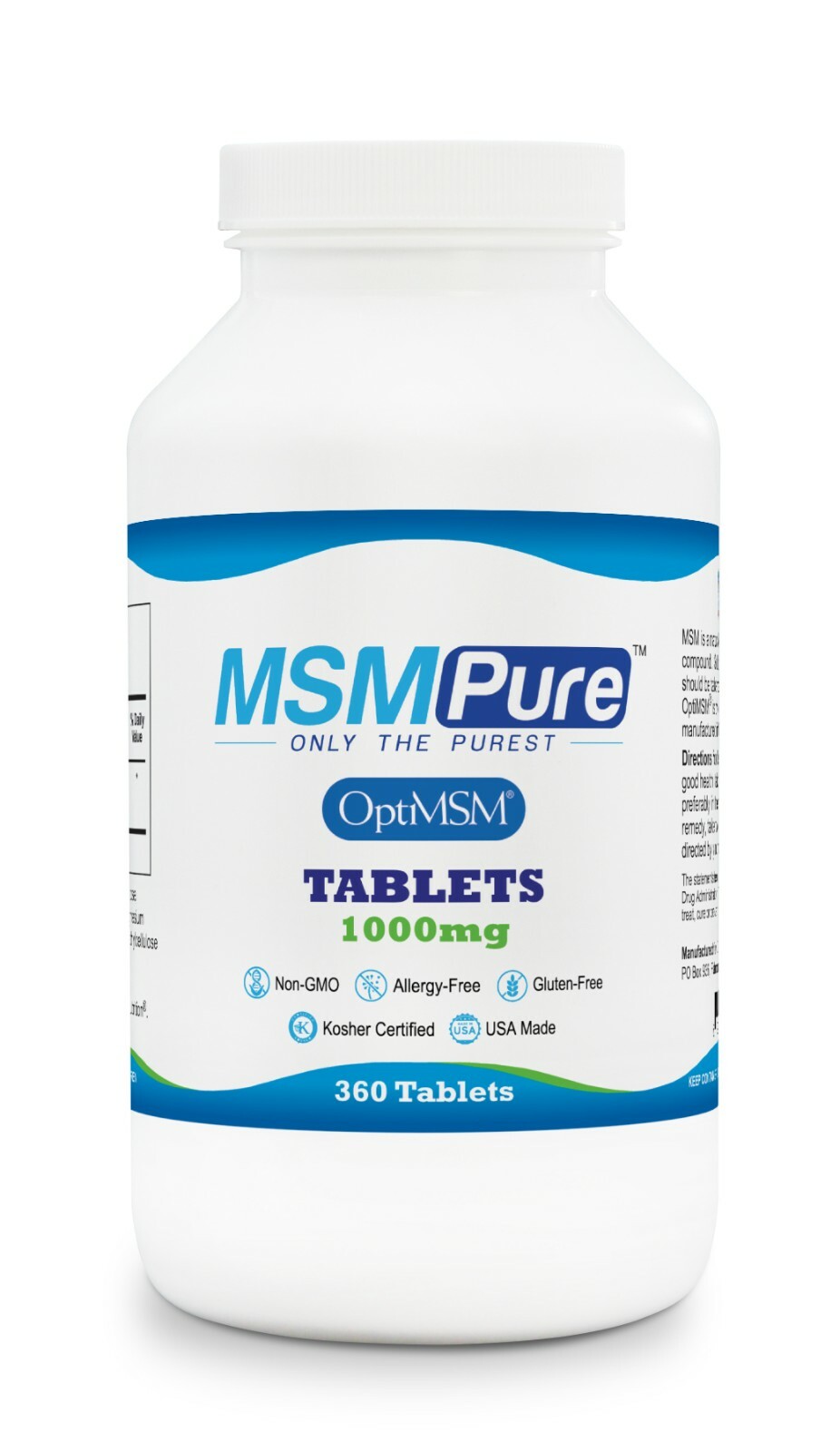 Kala Health MSMPure MSM Tablets, 1,000mg per tablet