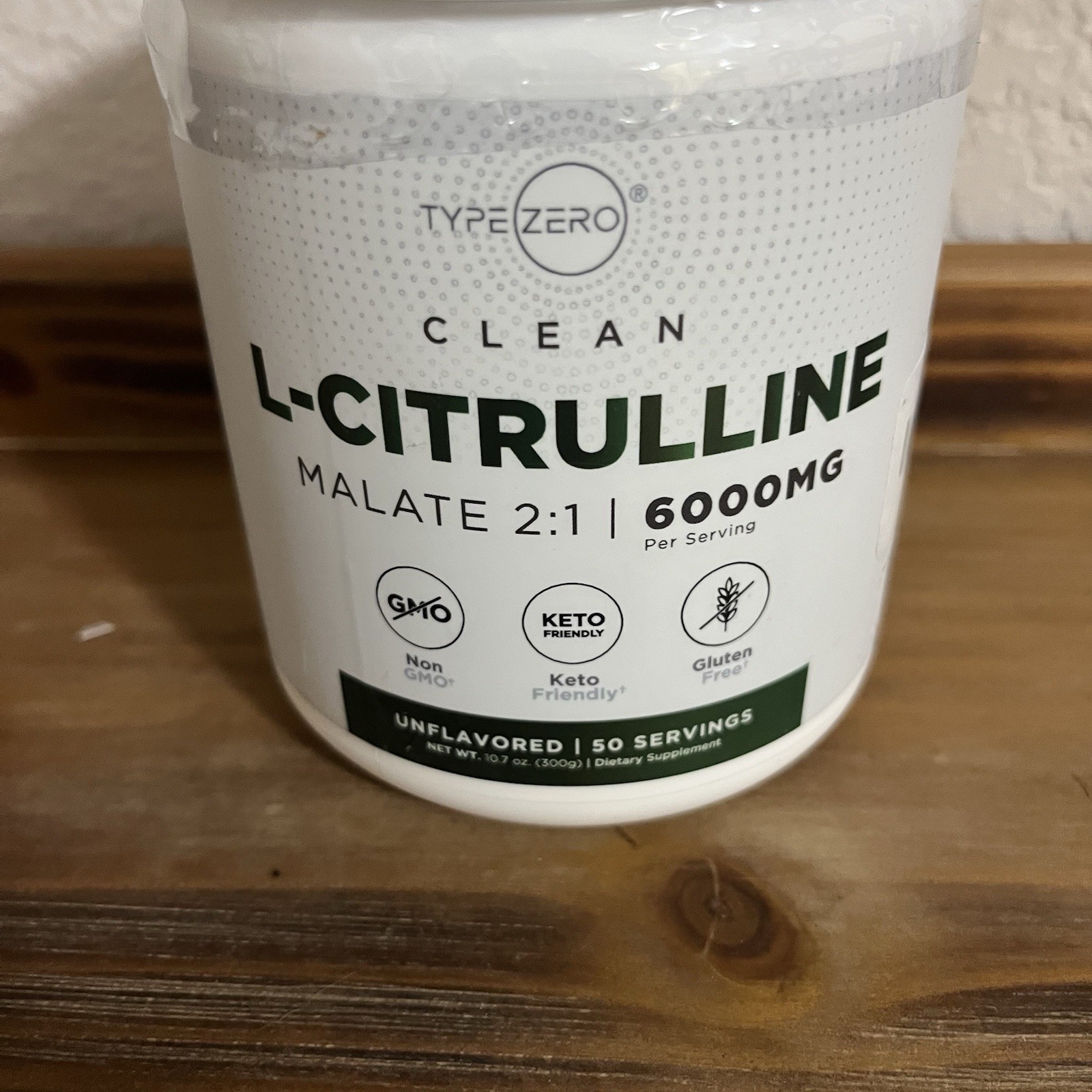 TYPE ZERO CLEAN L-CITRULLINE MALATE 2:1 – 6000mg UNFLAVORED 10.7 oz. EXP 02/2027