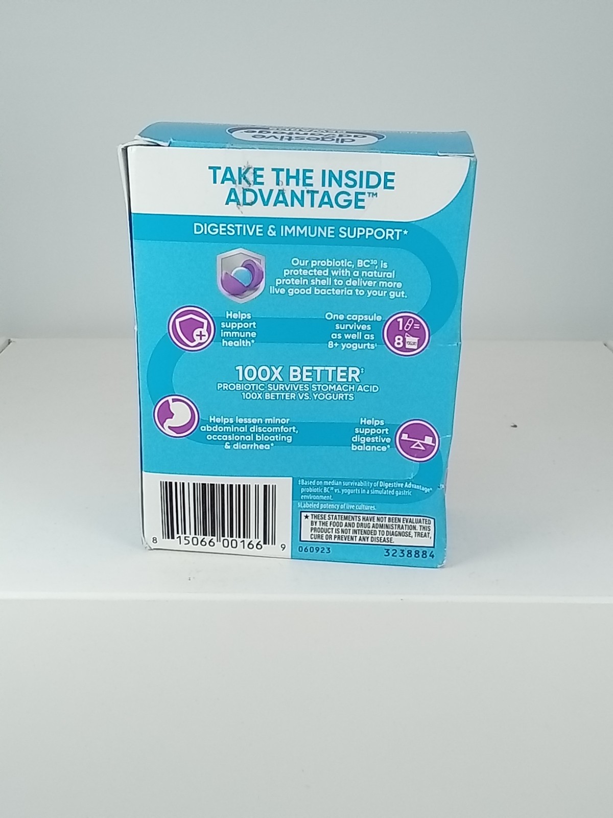 Digestive Advantage Daily Probiotics 30 Count Immune and Digestive Support 06/27