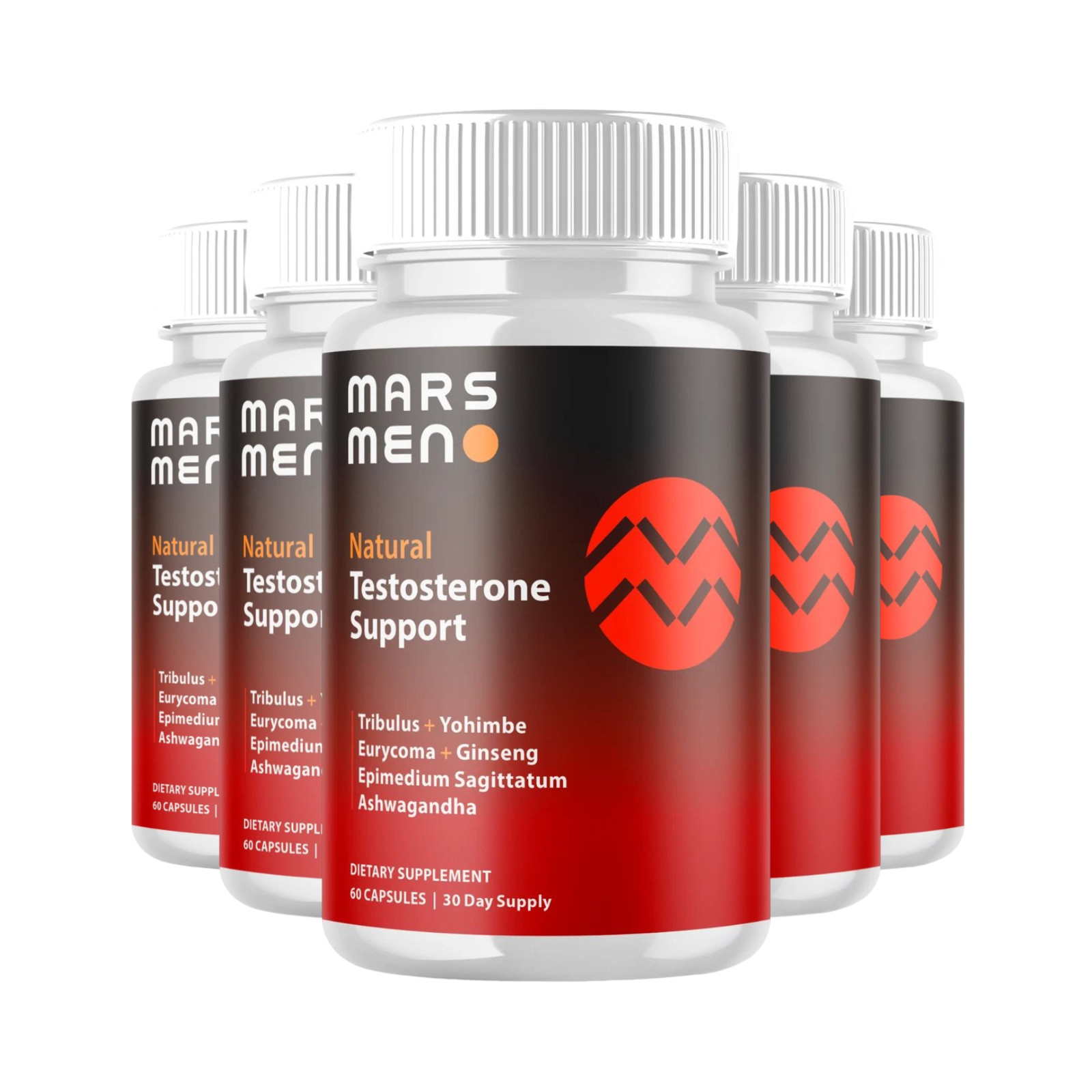 5-Pack Mars Men Capsules – MarsMen for Men Health Capsules – 300 Capsules