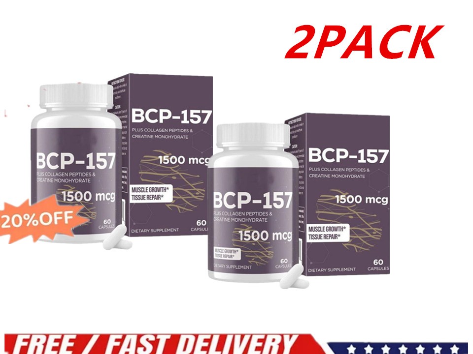 2x Capsules High-Purity Collagen 157 Peptide Formula Promotes Growth Muscle