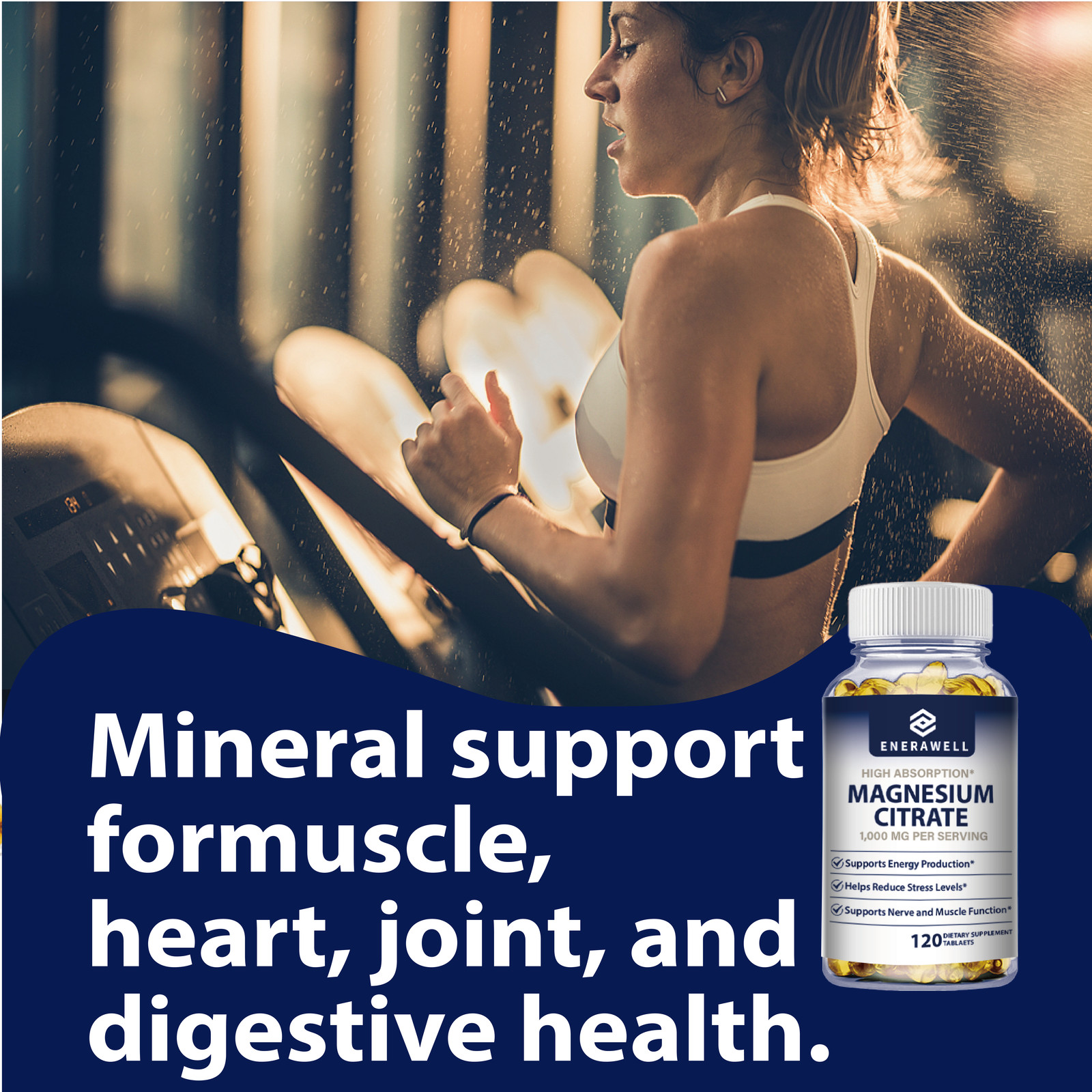 3 Bottles Magnesium Citrate 1000mg Capsules Super Strong Effective | 02/07/2027