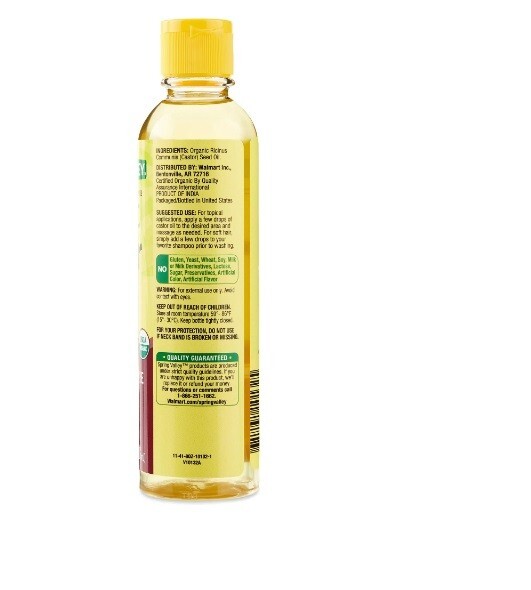 Spring Valley Cold-Pressed Castor Oil Organic for Hair & Skin 8 fl oz