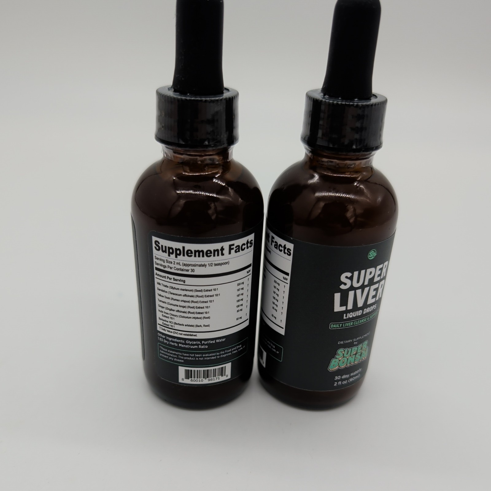 2 Bottles Super Liver Support with Milk Thistle All Natural Liver Cleanse Detox