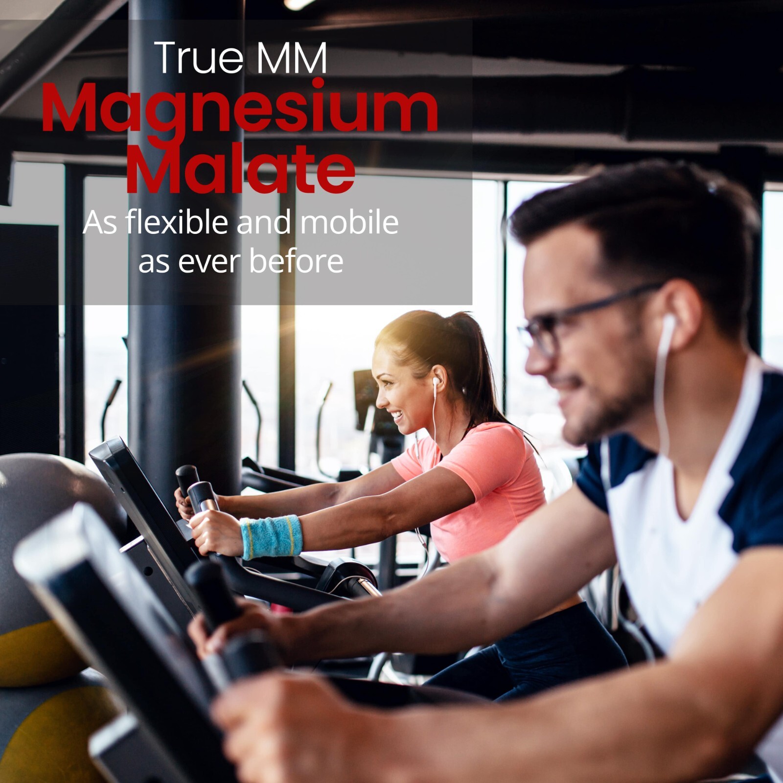TrueMed Magnesium Malate Malic Acid Support Muscle 1350mg 90 Capsules Supplement