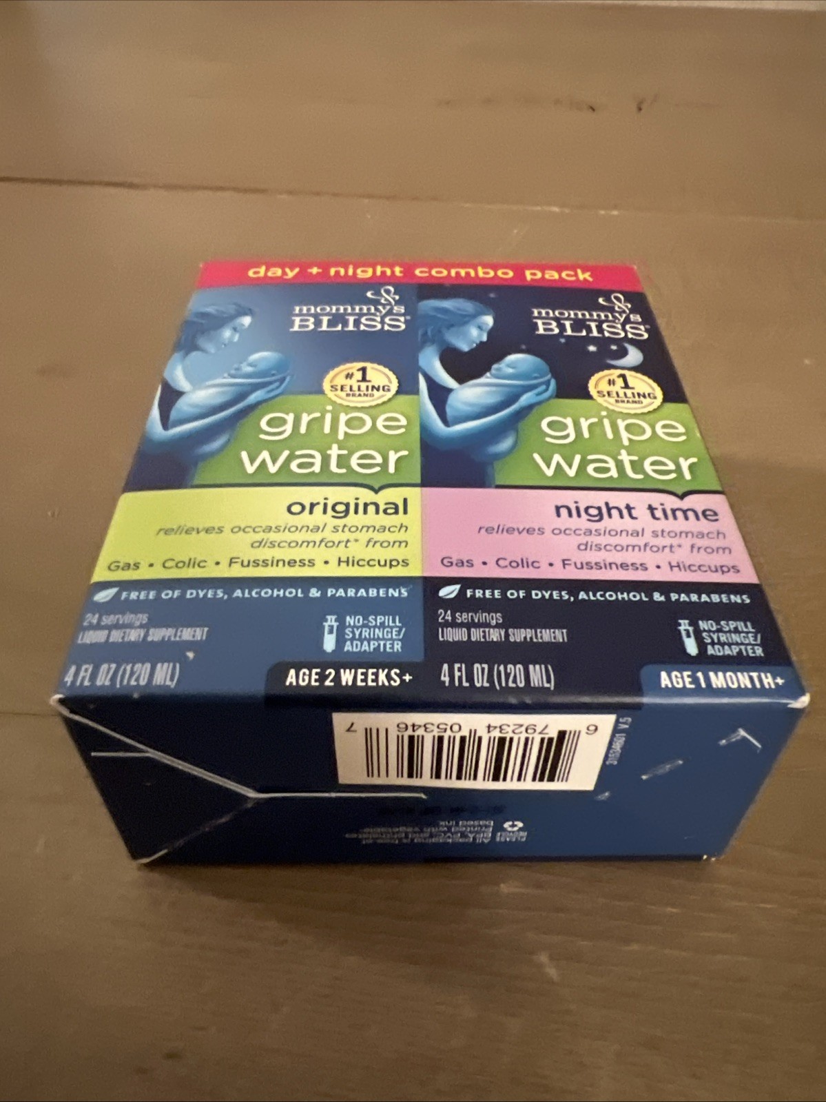 Mommy’s Bliss Gripe Water Day + Night Combo Pack Exp. 01/2026