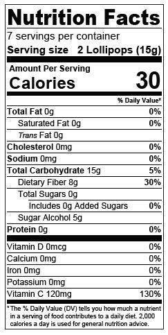 12 Count Sugar Free Blue Lollipops Vegan Keto Gluten Free Dental Friendly Treats