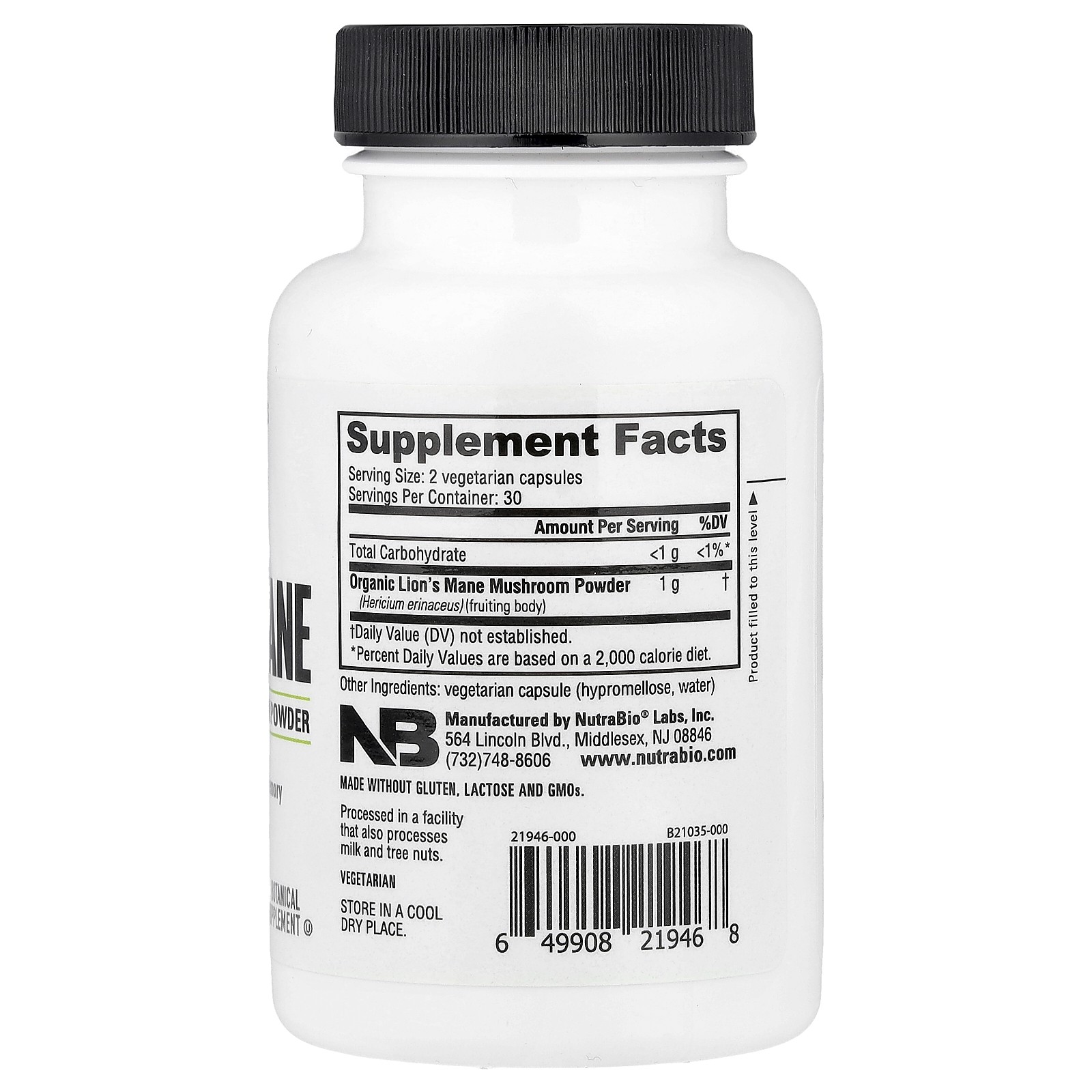 Organic Lions Mane, 60 Capsules