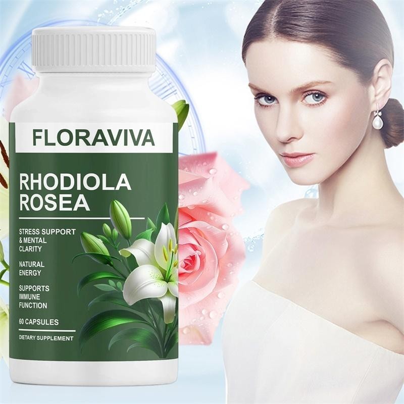 2-Pack Rhodiola Rosea Capsules – Floraviva for Energy, Focus, Mood