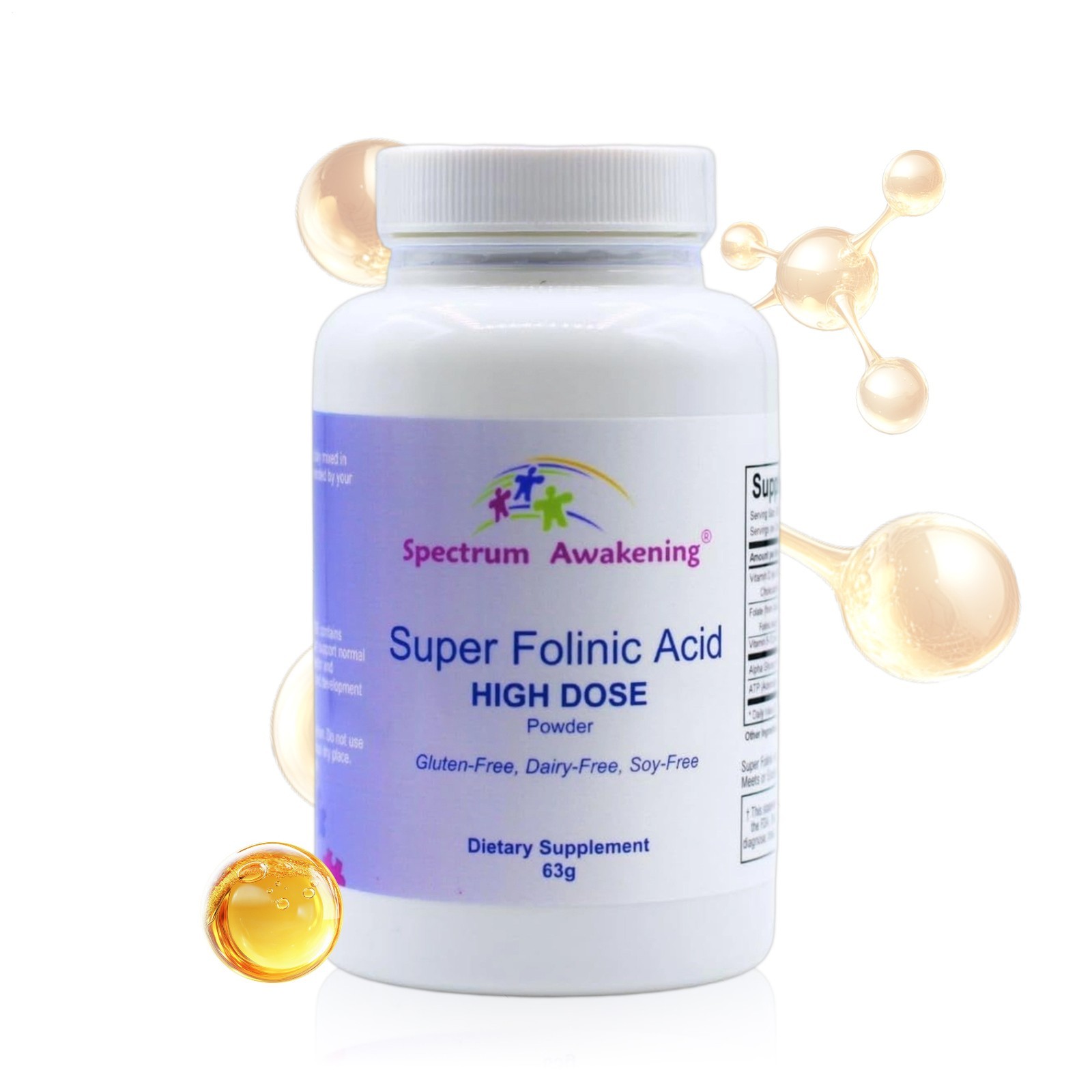 Awakening Spectrum Super Folinic Acid High Dose Dietary Supplement Powder