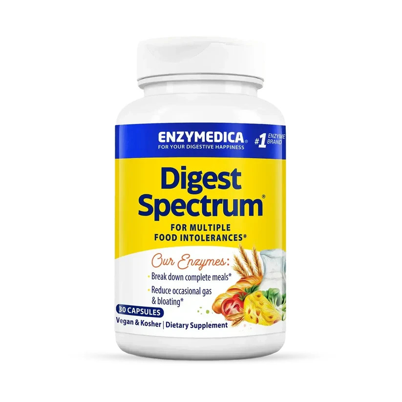 Enzymedica® Digest Spectrum 30 Capsules Casein-Free, Dairy-Free, Egg-Free VEGAN