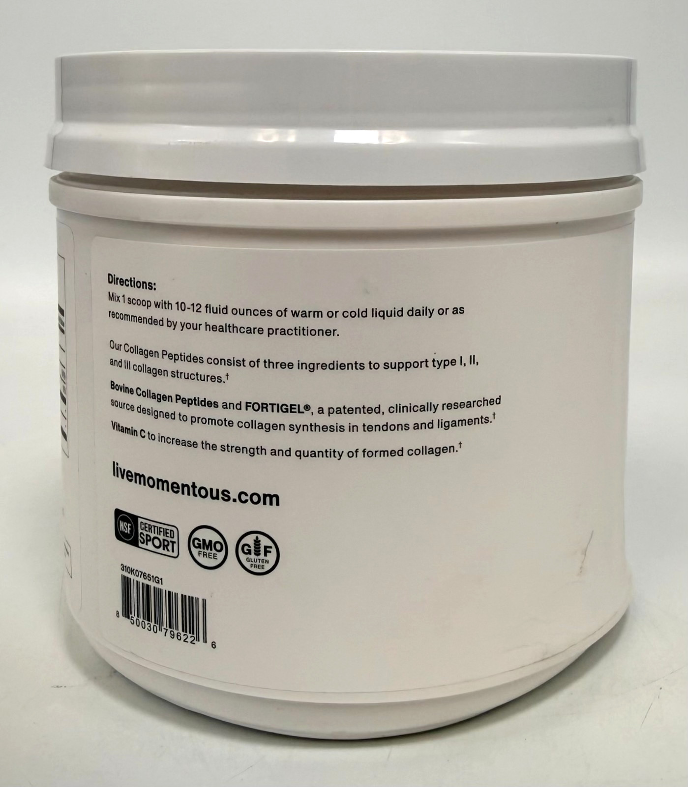 Momentous Grass-Fed Collagen Peptides Powder – 1.12 lb *EXP 01/2028*