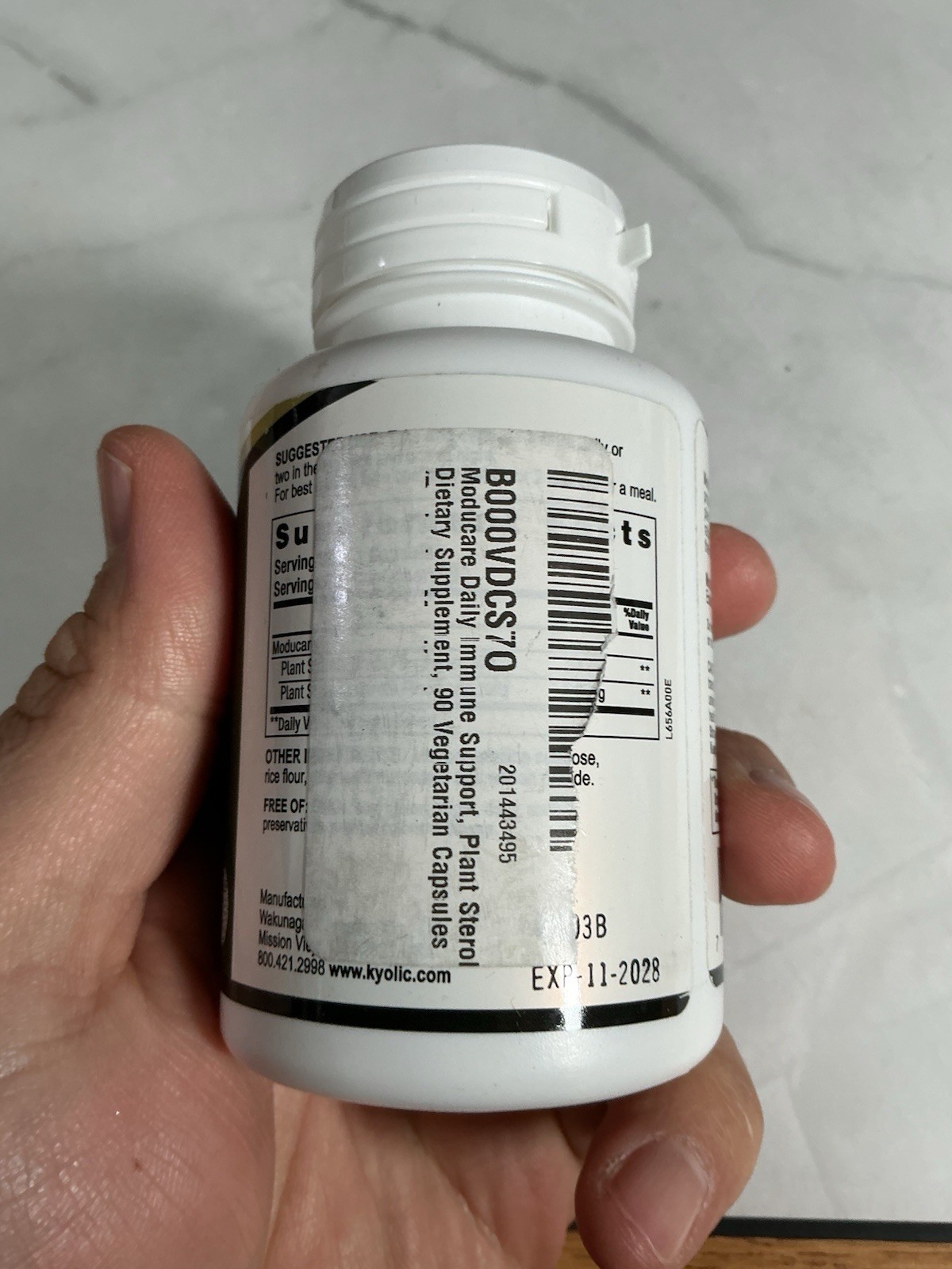 EPI Moducare 90 Vegetarian Capsules Dairy-Free, Gluten-Free Exp 11/28