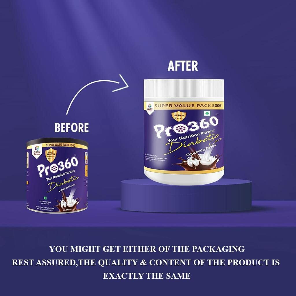 Pro360 Diab Protein Powder Nutrition Health Drink 500 GM FREE DELIVERY