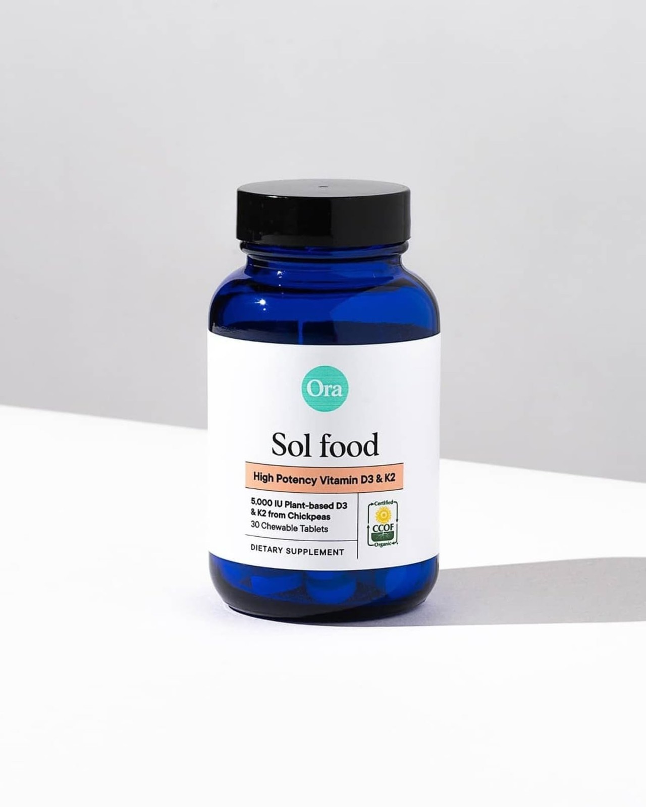 Ora Organic Vitamin D3 5000IU + K2 – Vegan Vitamin D from Lichen and K2 from …