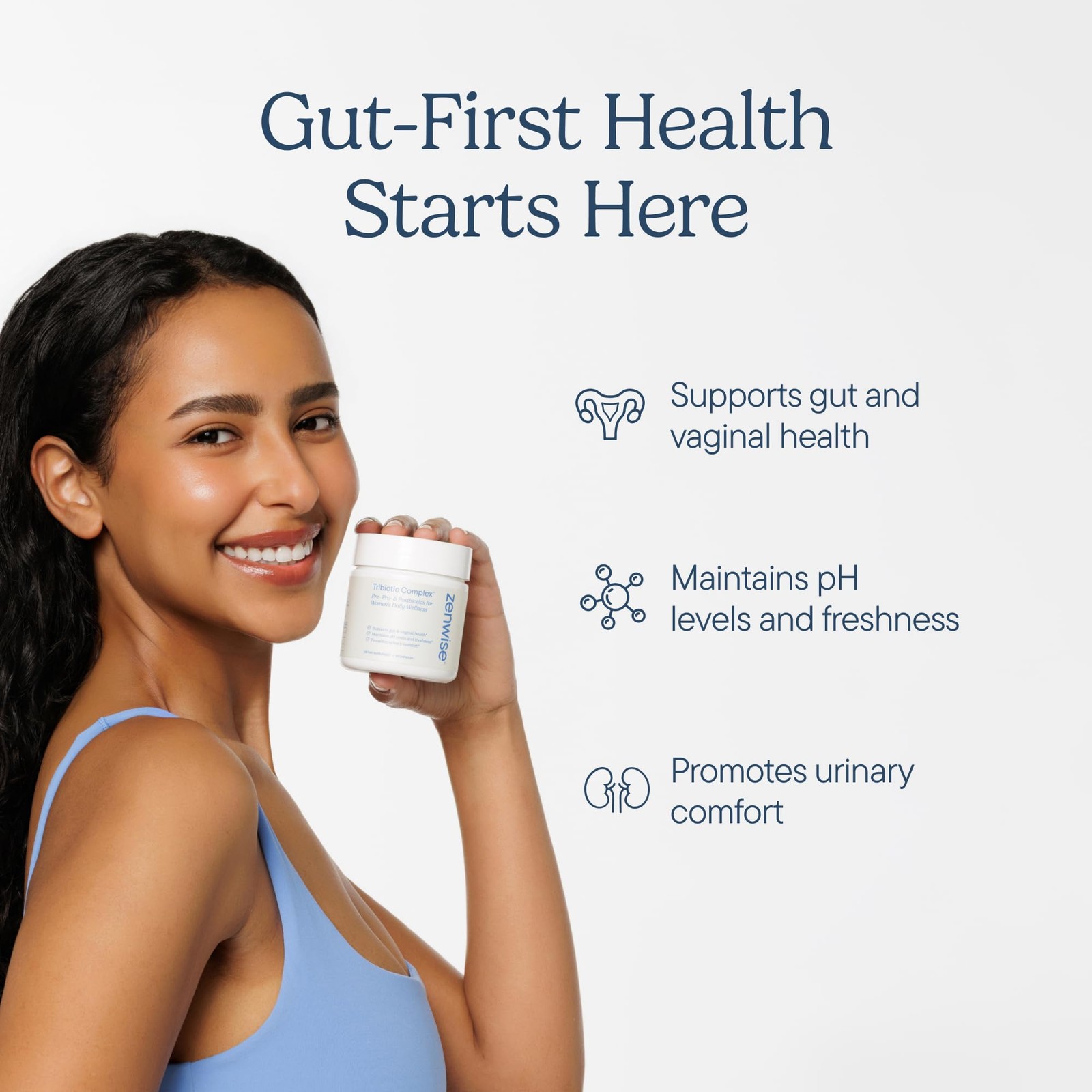 Zenwise Health Womens Triobiotic Complex Supplement for Digestive, Gut Flora …