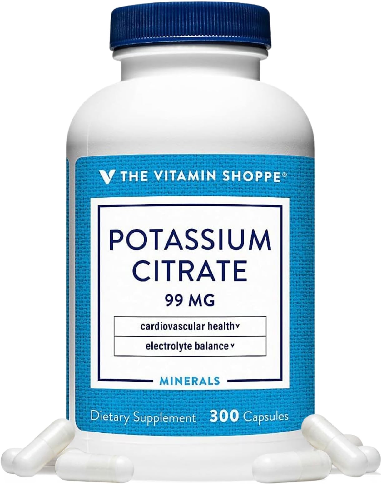 The Vitamin Shoppe Brand Potassium Citrate 300 count (Pack of 1), No Color