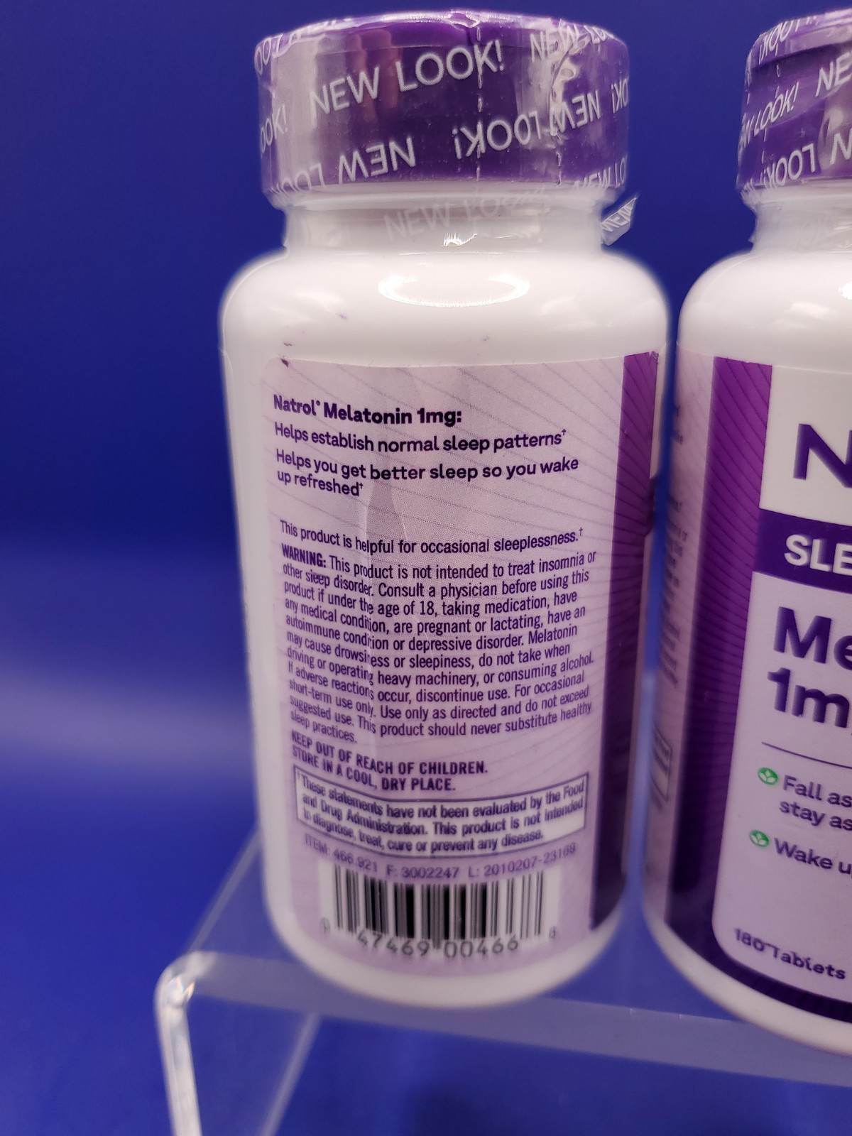2 Pack Natrol Melatonin 1mg Sleep Support Tablets 180Ct Tablets Exp 04/27 New