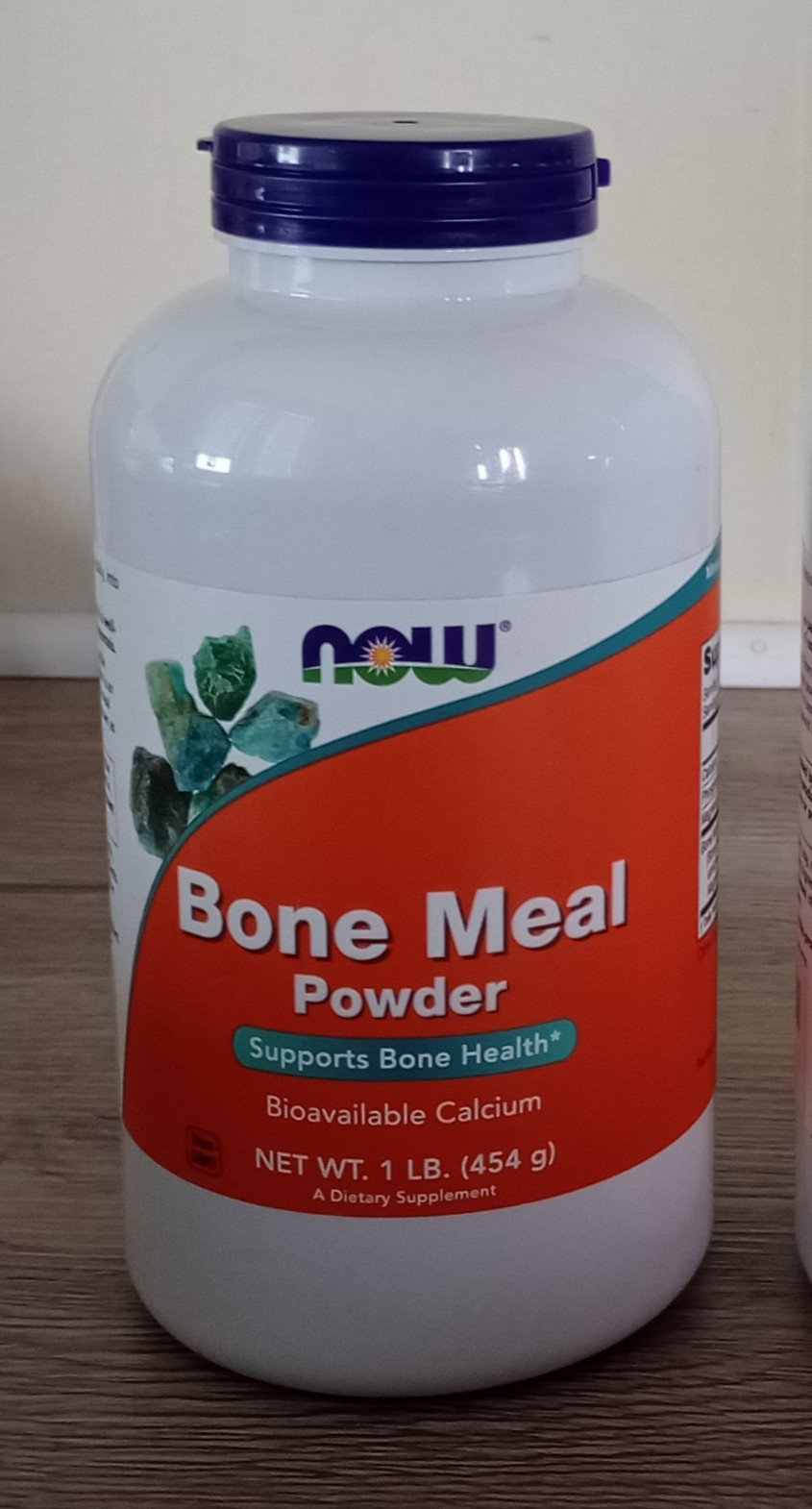 NOW Bone Meal Powder with Calcium Carbonate & Magnesium Oxide 1 Lb Exp. 07/2028
