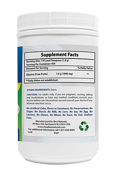 3 Pack Glycine Powder 1 LB *Boosts Energy/Nervous System Support*