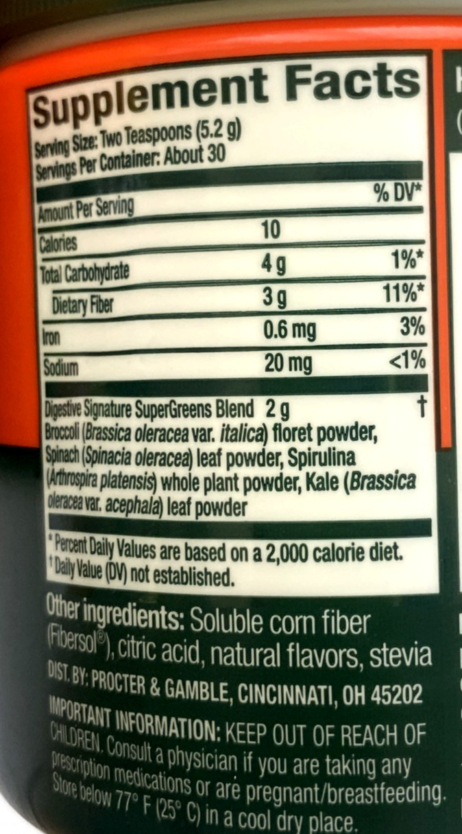 3 Metamucil Super Greens Digestive Blend Fiber Supplement 5.5 oz each 12/2026