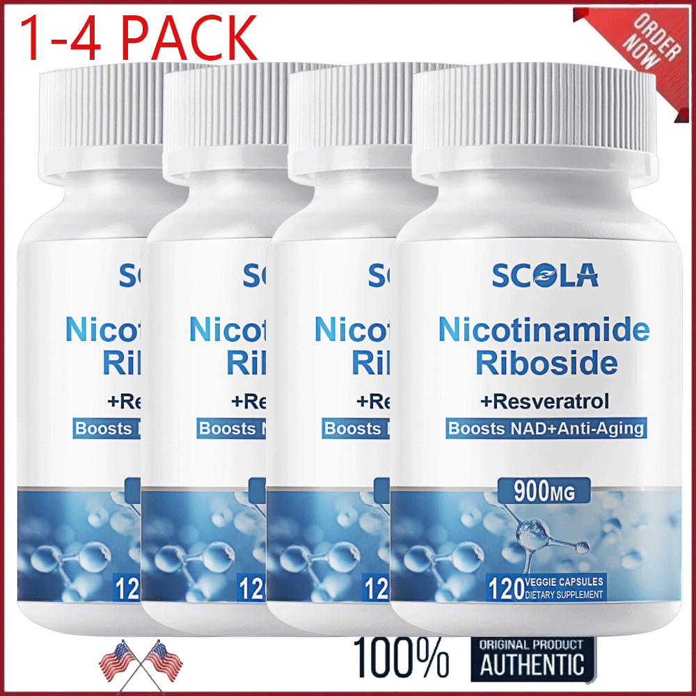 NAD Supplement – Nicotinamide 500mg Resveratrol 150mg – Anti-Aging 120 Capsules