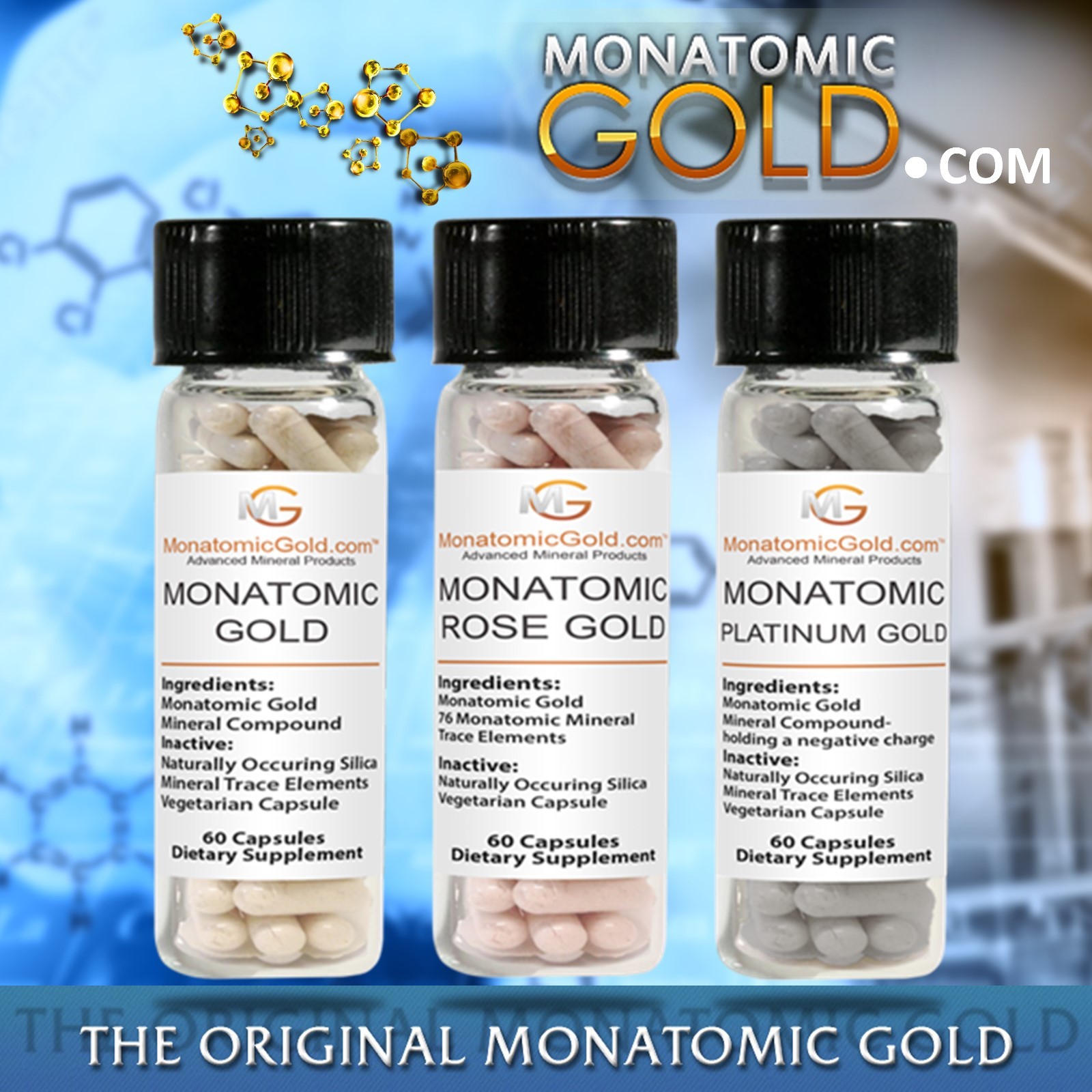 MONATOMIC GOLD *ORMUS* WHITE POWDER GOLD* 300mg Caps MONOATOMIC GOLD Andara M-5