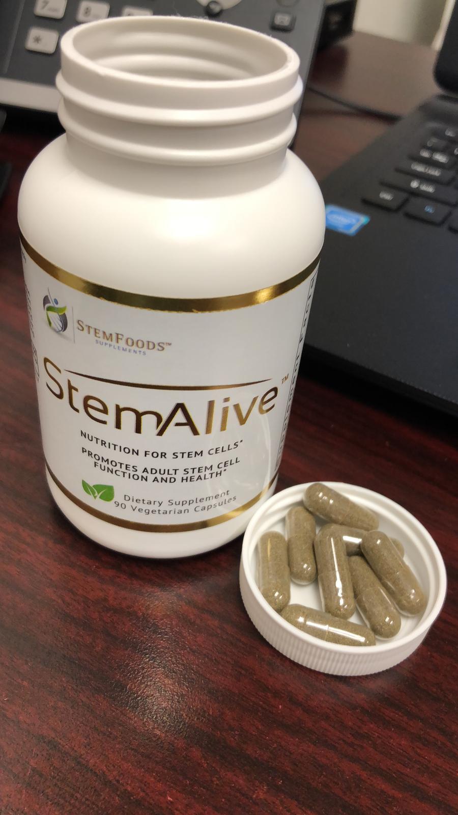 STEM ALIVE STEM FOODS HOLISTICS CELULAS MADRE 90 CAP,EXP 01/2025 NEW & FRESH
