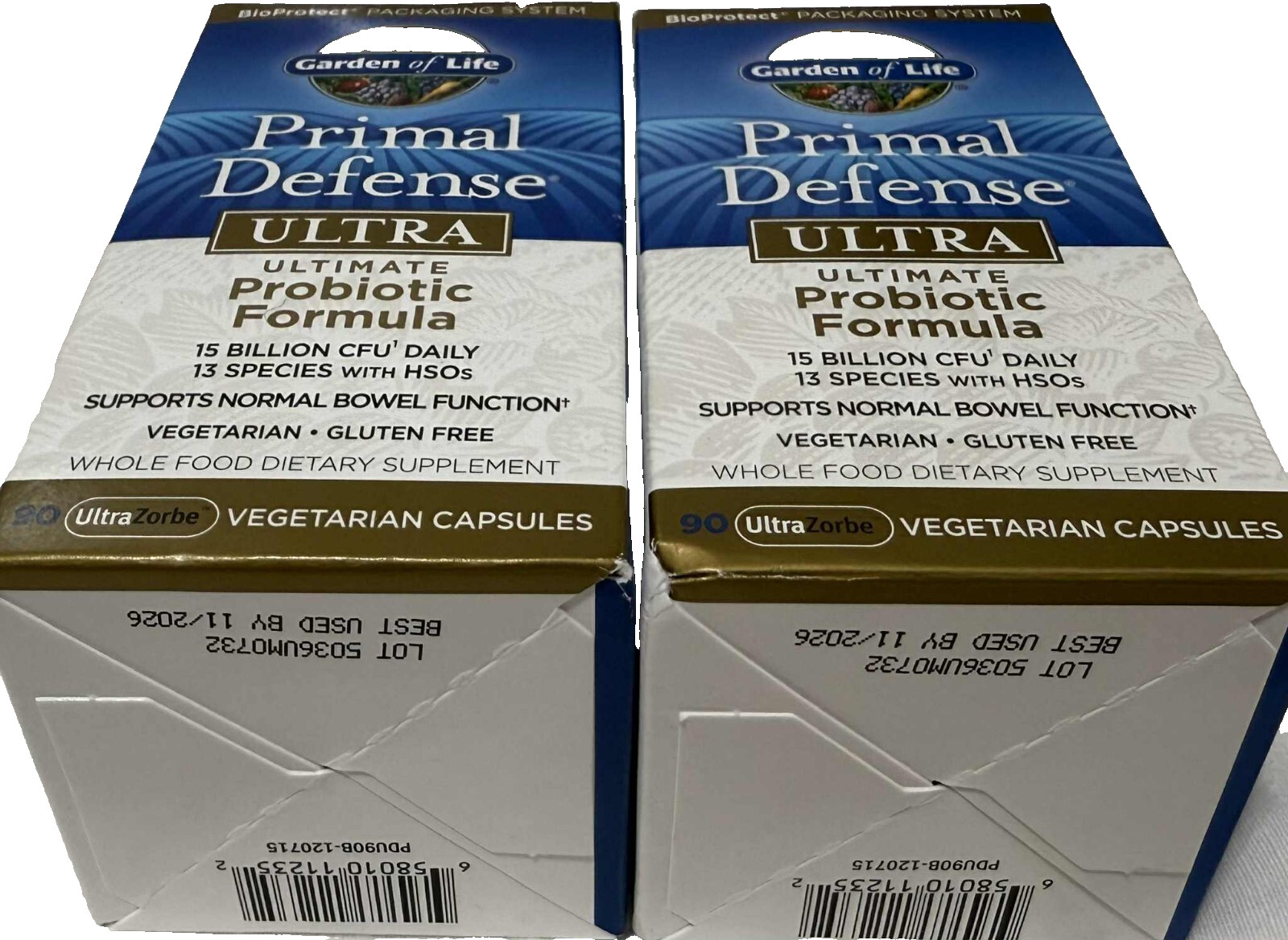 FOR 2 BOXES Garden of Life Primal Defense Ultra Probiotic Formula 90 VCaps 2026+