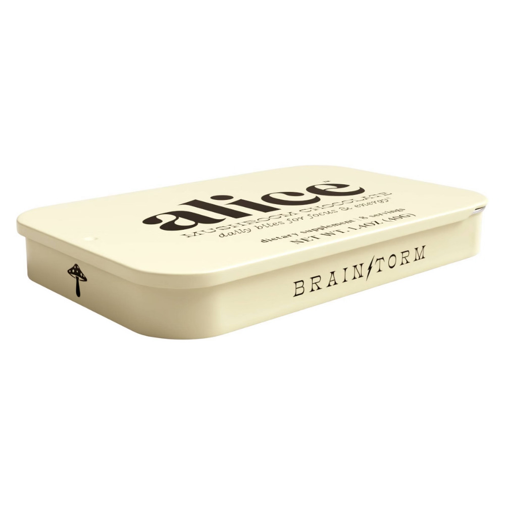 Alice Mushrooms Brainstorm Mushroom Dietary Supplement Chocolates – 8ct