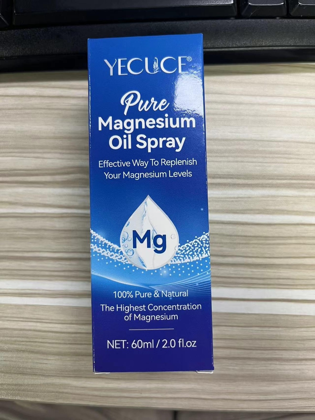 NVXNMSD Magnesium Oil Spray – Pure – 2 Fl Oz (Pack of 1), Blue