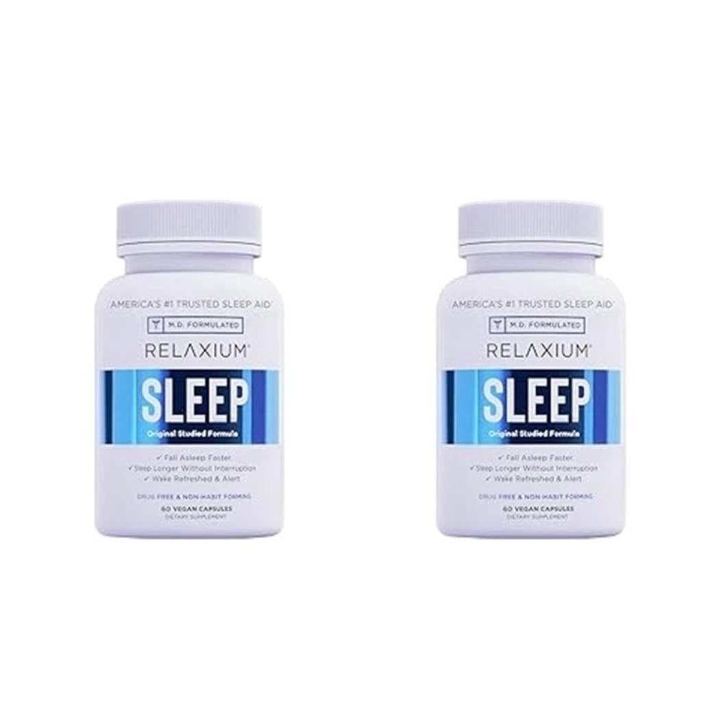 Relaxium New Sleep 60Capsules Sleep support to help your body fall asleep faster