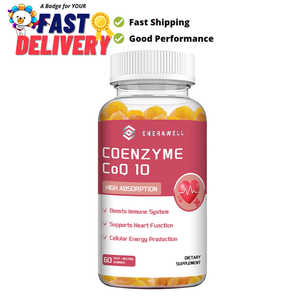 CoQ10 Gummies 200mg Natural Heart Health Support – High Absorption 02/07/2027