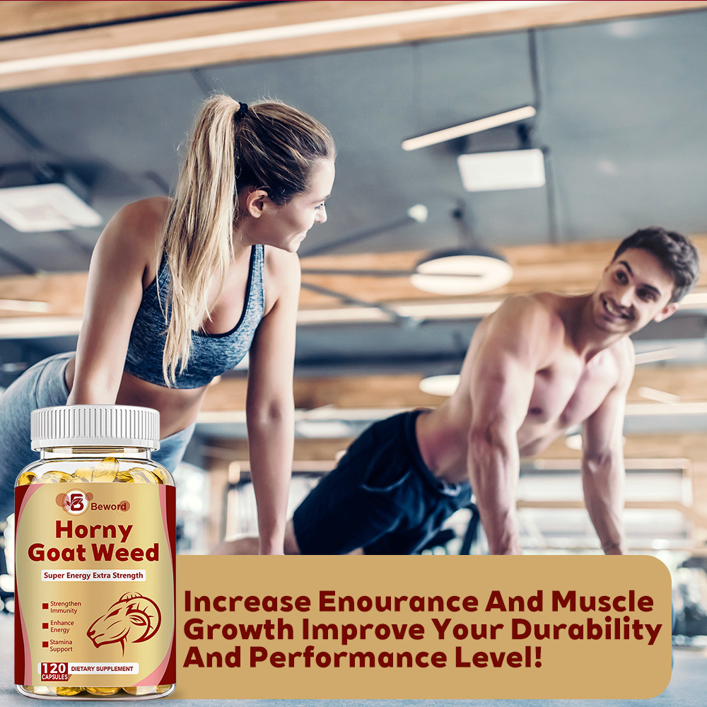 STRENGTH Horny Goat Weed Extract W/ Maca Root Powder, Saw Palmetto, L-Arginine