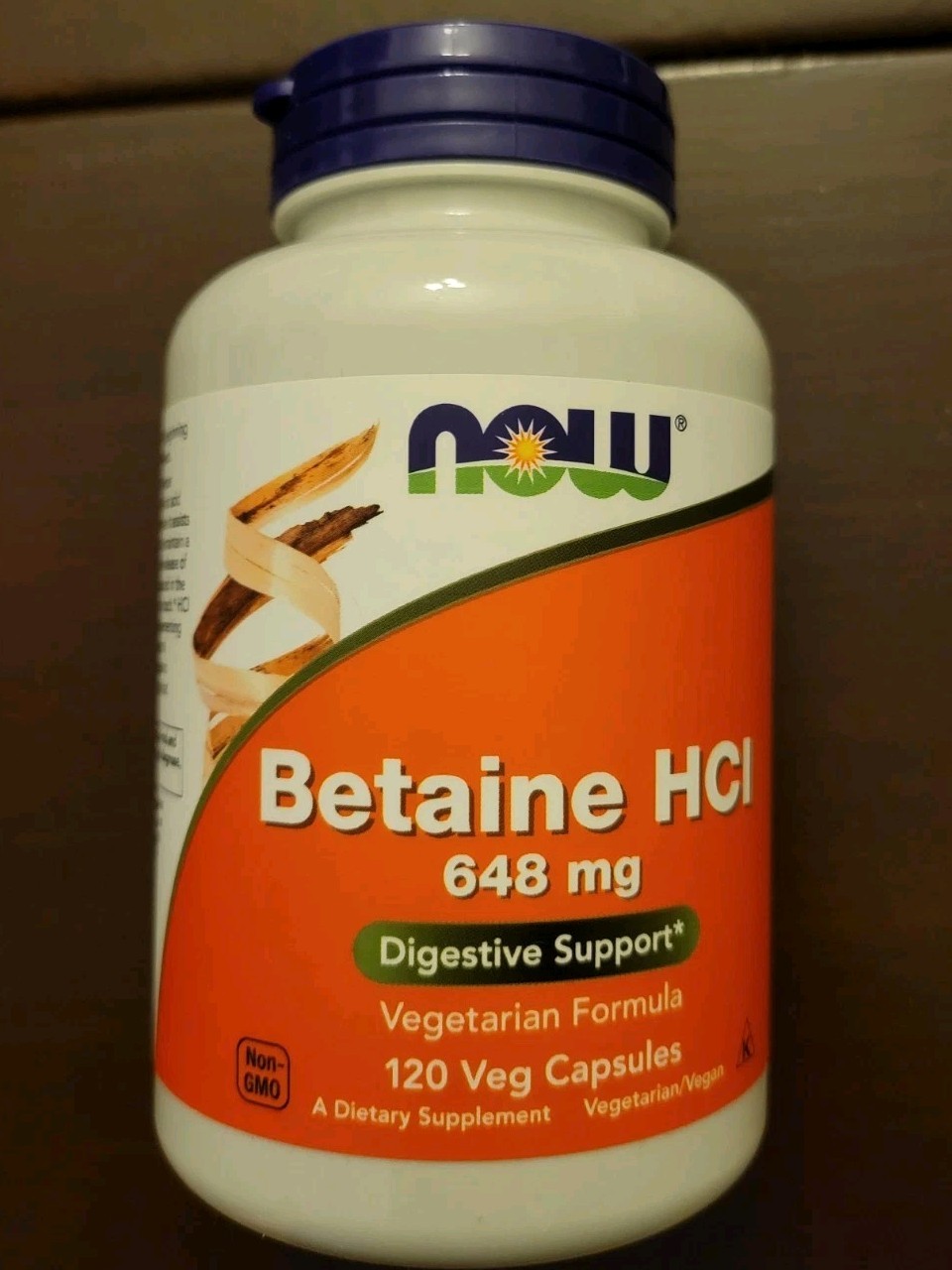 NEW Sealed 2 Pack NOW BETAINE HCL 648mg Capsules Digestive Enzyme exp 11/28